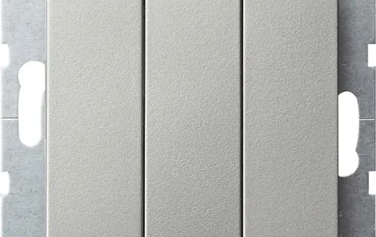 GIRA 2832600 Wippschalter System 55 Wechselschalter, 3-fach | edelstahl