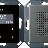 GIRA 2280600 Unterputz-Radio-Set System 55 RDS | edelstahl