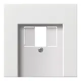 GIRA 0276112 Telefonabdeckung System Fläche Standard | reinweiß glänzend