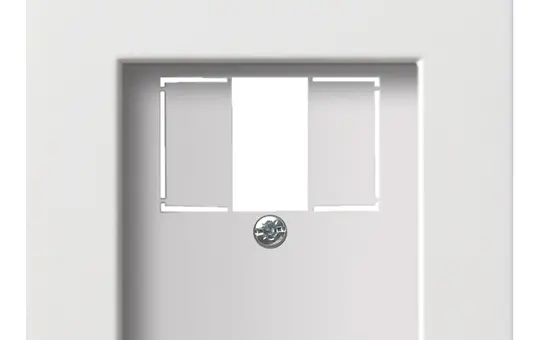 GIRA 0276112 Telefonabdeckung System Fläche Standard | reinweiß glänzend