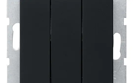 GIRA 2844005 Taster System 55 3 Schließer | schwarz matt