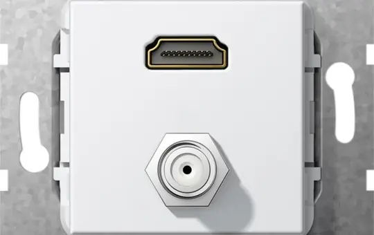 GIRA 567503 Kommunikationseinsatz HDMI/F-Buchse, Kupplung | reinweiß glänzend