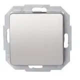 KOPP 618620081 Wippschalter MILANO Wechselschalter | stahlfarben
