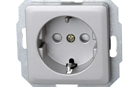 KOPP 915020089 SCHUKO-Steckdose MILANO Berührungsschutz | stahlfarben