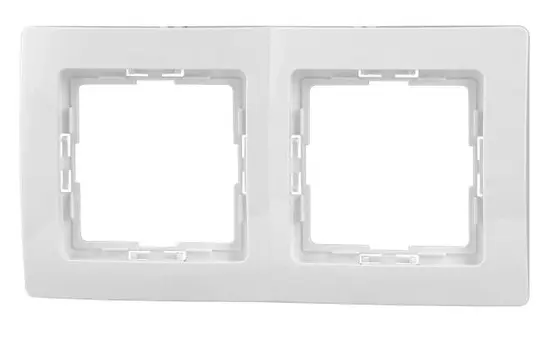 KOPP 308502066 Abdeckrahmen PARIS 2-fach | arktisweiß