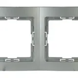 KOPP 308520068 Abdeckrahmen PARIS 2-fach | silber