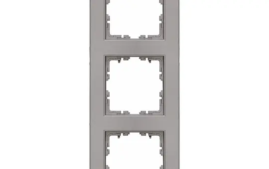 KOPP 402747000 Abdeckrahmen HK07 3-fach | stahlfarben