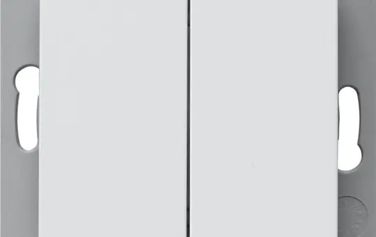 GIRA 242227 EnOcean-Funk-Wandsender batterielos System 55 2-fach | reinweiß seidenmatt