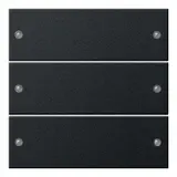 GIRA 2183005 TS3-Wippenset System 55 3-fach | schwarz matt