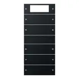 GIRA 2195005 TS3-Wippenset System 55 5-fach (2+3), Plus | schwarz matt