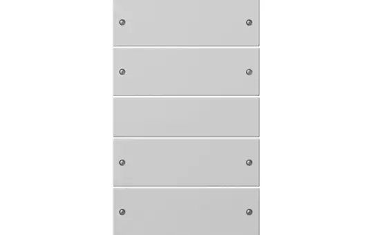 GIRA 2186015 TS3-Wippenset System 55 6-fach (3+3) | grau matt