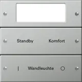 GIRA 2142602 TS3-Wippenset für Beschr.-Service System 55 2-fach, Plus | edelstahl