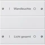 GIRA 221503 TS3-Wippenset für Beschr.-Service System 55 5-fach (2+3), Plus | reinweiß glänzend