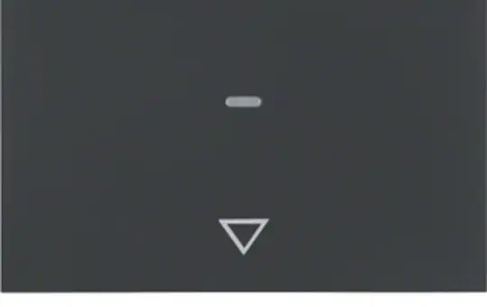 BERKER 85241175 Jalousie-Taste K.1 anthrazit matt lackiert