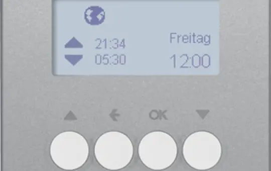 BERKER 85741124 Jalousie-Schaltuhr Q.1/Q.3 Display | alu samt