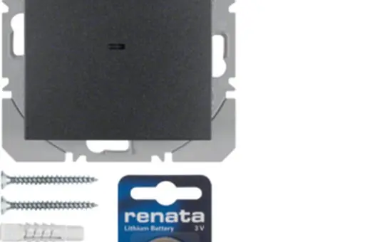 BERKER 85655285 KNX-RF-Wandsender flach S.1/B.3/B.7 1-fach | anthrazit matt
