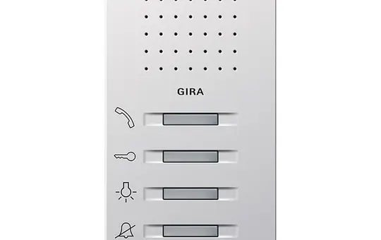 GIRA 1250112 Wohnungsstation System Fläche Audio | reinweiß glänzend | keine