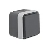 BERKER 47403515 SCHUKO-Aufputzsteckdose W.1 1-fach | grau/lichtgrau matt
