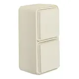 BERKER 47703522 SCHUKO-Aufputzsteckdose W.1 2-fach, senkrecht | polarweiß matt