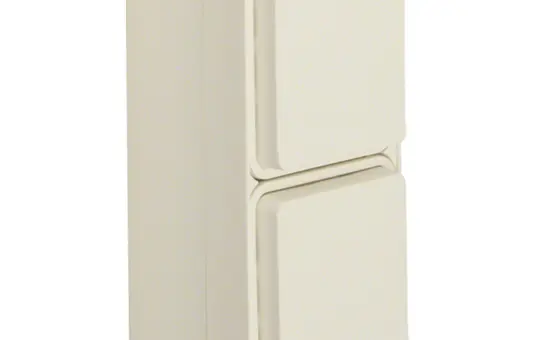 BERKER 47703522 SCHUKO-Aufputzsteckdose W.1 2-fach, senkrecht | polarweiß matt