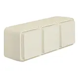 BERKER 47733512 SCHUKO-Aufputzsteckdose W.1 3-fach, waagerecht | polarweiß matt