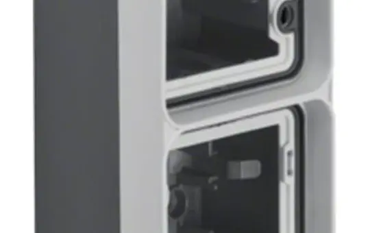 BERKER 6719333505 Aufputzgehäuse W.1 2-fach, senkrecht | lichtgrau