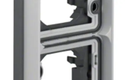 BERKER 13293515 Abdeckrahmen W.1 2-fach, senkrecht | lichtgrau