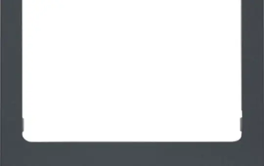 BERKER 13197006 Designrahmen für ELCOM.TOUCH Audio, eckig | anthrazit matt