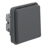 BERKER 47063515 SCHUKO-Steckdose W.1 Berührungsschutz, Klappdeckel | grau matt