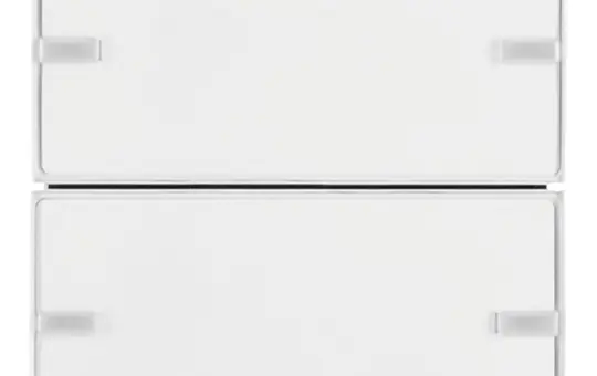 BERKER 80142329 KNX easy Tastsensor Komfort Q.1/Q.3 2-fach | polarweiß samt