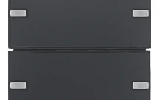 BERKER 80142326 KNX easy Tastsensor Komfort Q.1/Q.3 2-fach | anthrazit samt lackiert