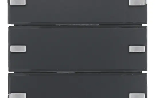 BERKER 80143326 KNX easy Tastsensor Komfort Q.1/Q.3 3-fach | anthrazit samt lackiert