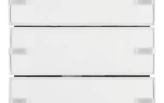 BERKER 80143329 KNX easy Tastsensor Komfort Q.1/Q.3 3-fach | polarweiß samt