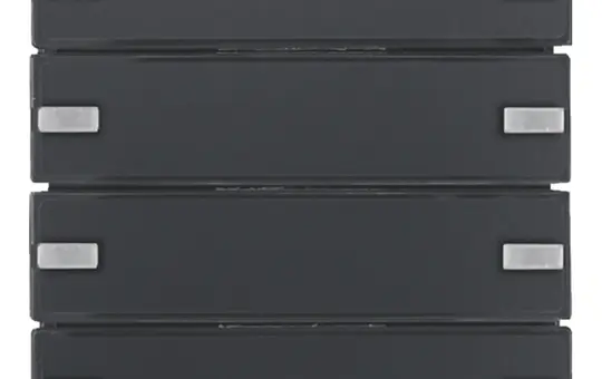 BERKER 80144326 KNX easy Tastsensor Komfort Q.1/Q.3 4-fach | anthrazit