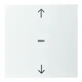 BERKER 80961289 Abdeckung für Tastsensor S.1/B.3/B.7 1-fach, Pfeile | polarweiß glänzend