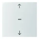 BERKER 80961282 Abdeckung für Tastsensor S.1/B.3/B.7 1-fach, Pfeile | weiß glänzend