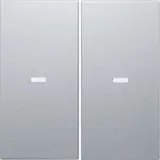 BERKER 80960383 Abdeckung für Tastsensor S.1/B.3/B.7 2-fach | alu matt