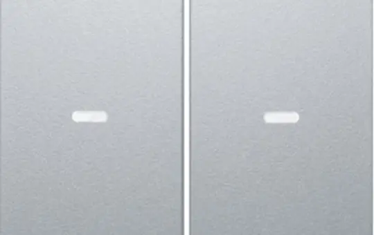 BERKER 80960383 Abdeckung für Tastsensor S.1/B.3/B.7 2-fach | alu matt