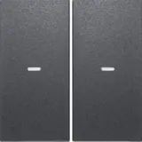 BERKER 80960385 Abdeckung für Tastsensor S.1/B.3/B.7 2-fach | anthrazit matt