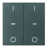 BERKER 80962385 Abdeckung für Tastsensor S.1/B.3/B.7 2-fach, IO | anthrazit matt