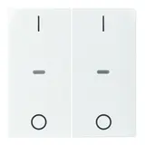 BERKER 80962389 Abdeckung für Tastsensor S.1/B.3/B.7 2-fach, IO | polarweiß glänzend