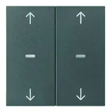 BERKER 80961385 Abdeckung für Tastsensor S.1/B.3/B.7 2-fach, Pfeile | anthrazit matt