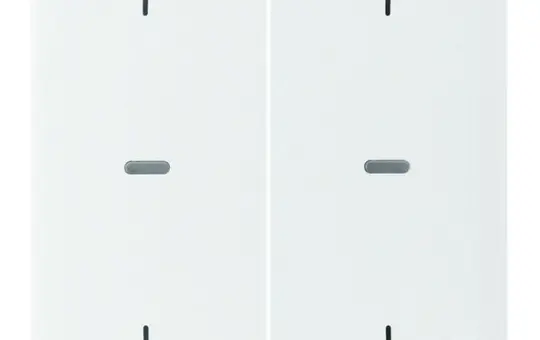 BERKER 80961389 Abdeckung für Tastsensor S.1/B.3/B.7 2-fach, Pfeile | polarweiß glänzend