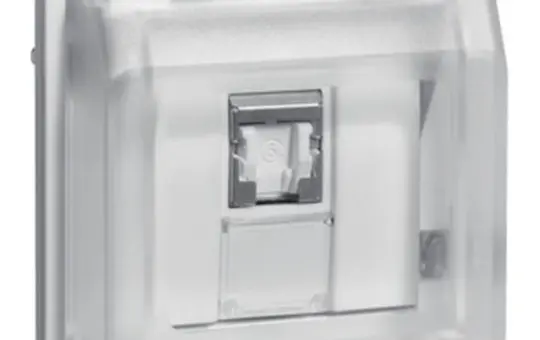 BERKER 14093512 Netzwerkdose W.1 1-fach, Cat. 6 | polarweiß matt