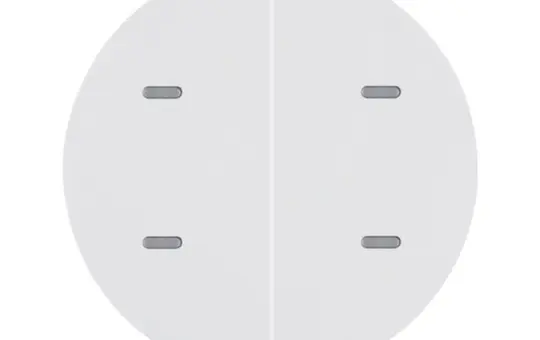 BERKER 80162869 KNX-Tastsensor R.1/R.3 2-fach, Komfort | polarweiß glänzend