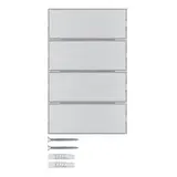 BERKER 80164774 KNX-Tastsensor K.1/K.5 4-fach, Komfort | alu