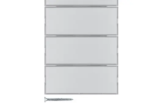 BERKER 80164774 KNX-Tastsensor K.1/K.5 4-fach, Komfort | alu