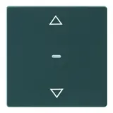 BERKER 80961226 Abdeckung für Tastsensor Q.1/Q.3 1-fach, Pfeile | anthrazit samt