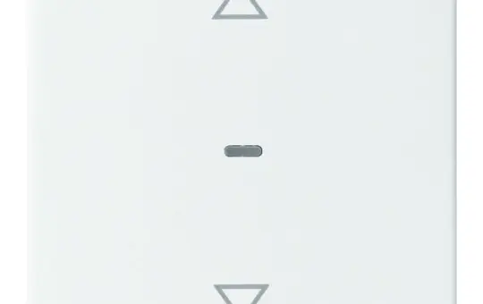 BERKER 80961229 Abdeckung für Tastsensor Q.1/Q.3 1-fach, Pfeile | polarweiß samt