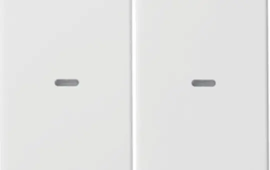 BERKER 80960329 Abdeckung für Tastsensor Q.1/Q.3 2-fach | polarweiß samt